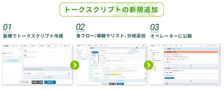 TALKZ トークスクリプトの新規追加