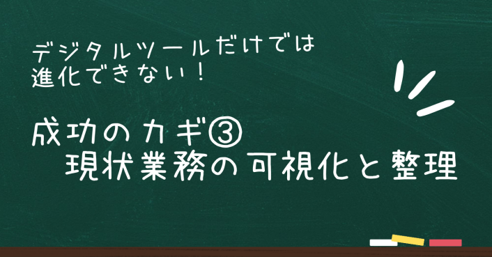 デジタルツール導入だけでは進化できない！悩みを解決する成功のカギ③